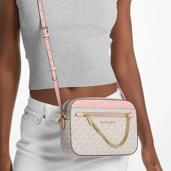 Michael Kors Blush Pink and Cream Crossbody Bag - Picture 6 of 6
